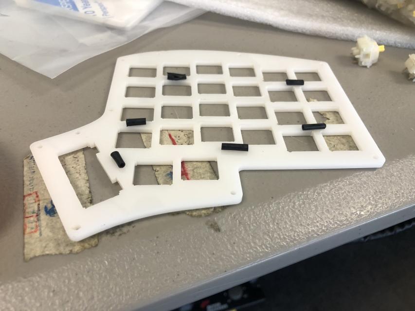Electrical Tape Buffer on Acrylic Plate