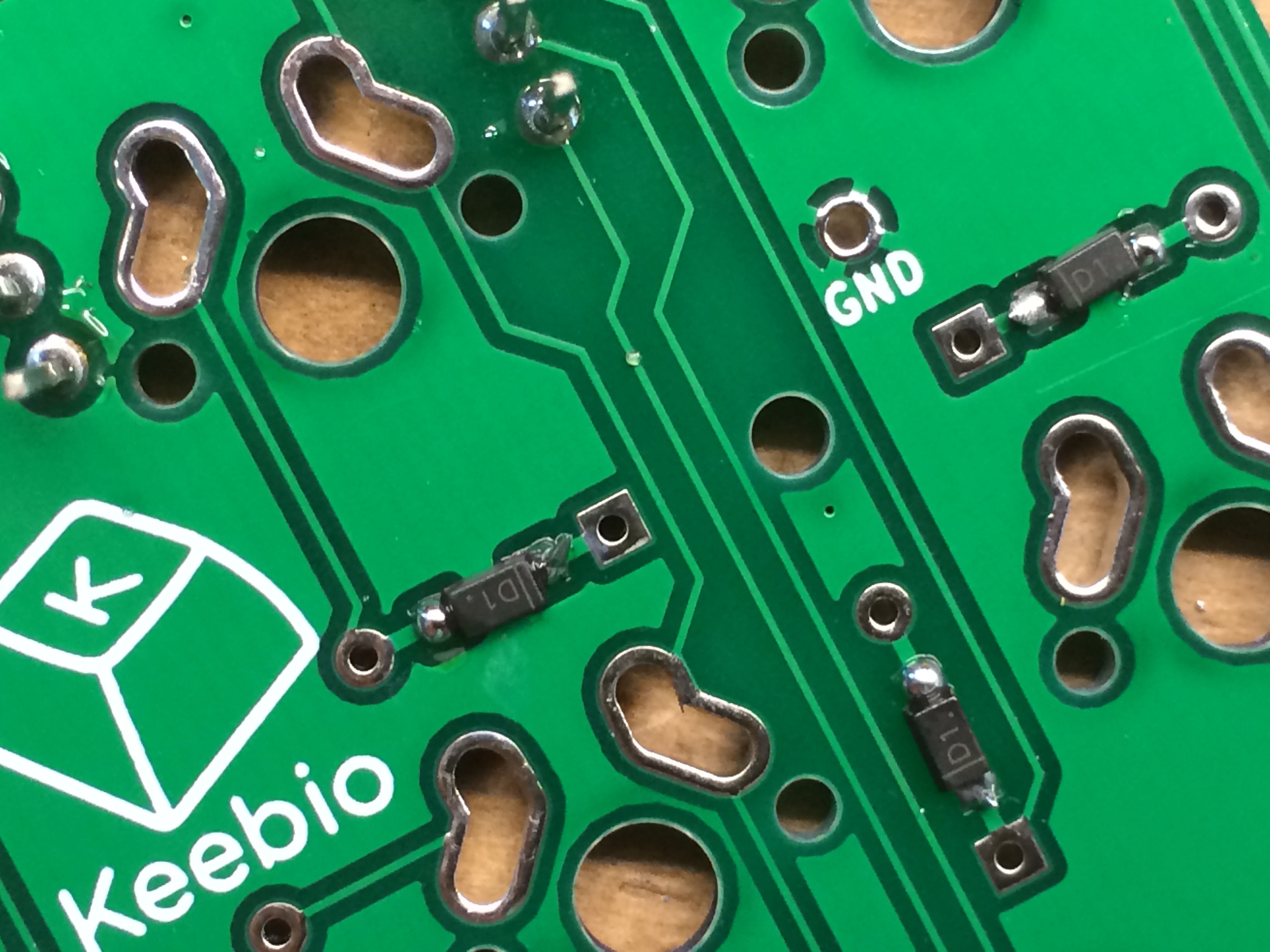SMD Diodes Close-Up on PCB