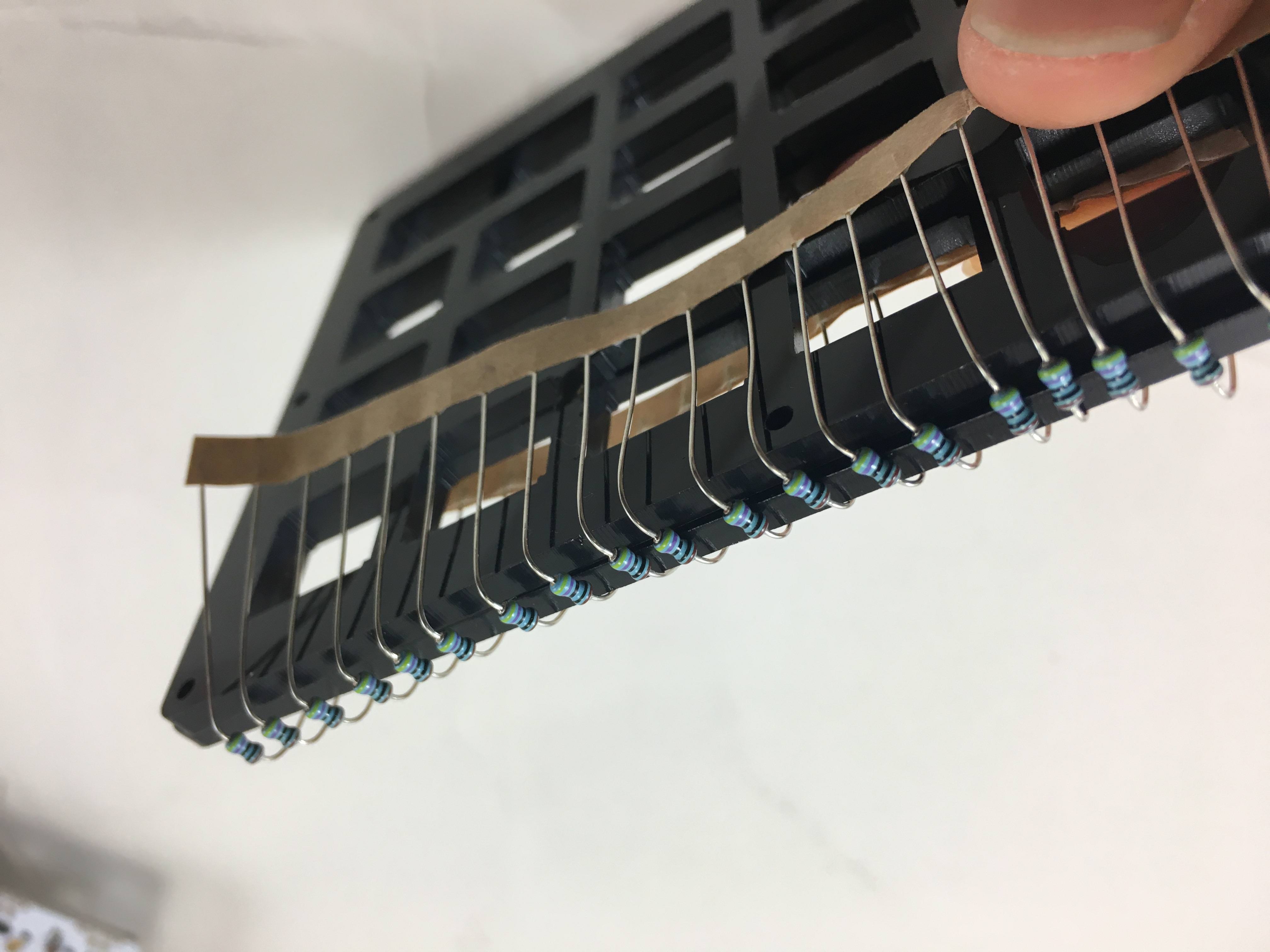 Bending diodes around a stack of switch plates