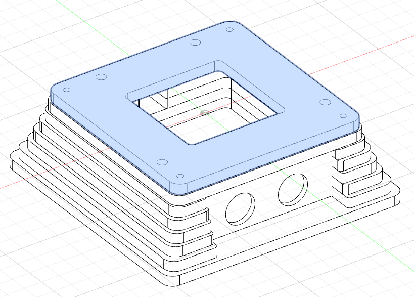 Switch plate added on bottom stack