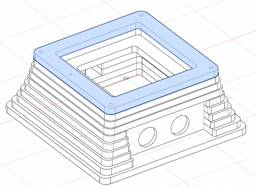 1-dot top layer added to stack