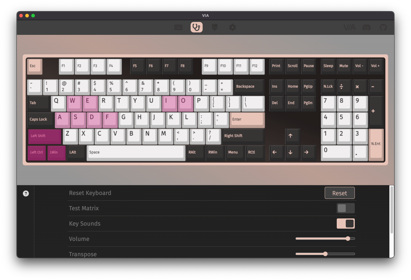 VIA Key Tester Full View